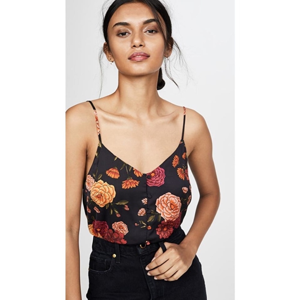 Cupcakes and cashmere Mara floral camisole
